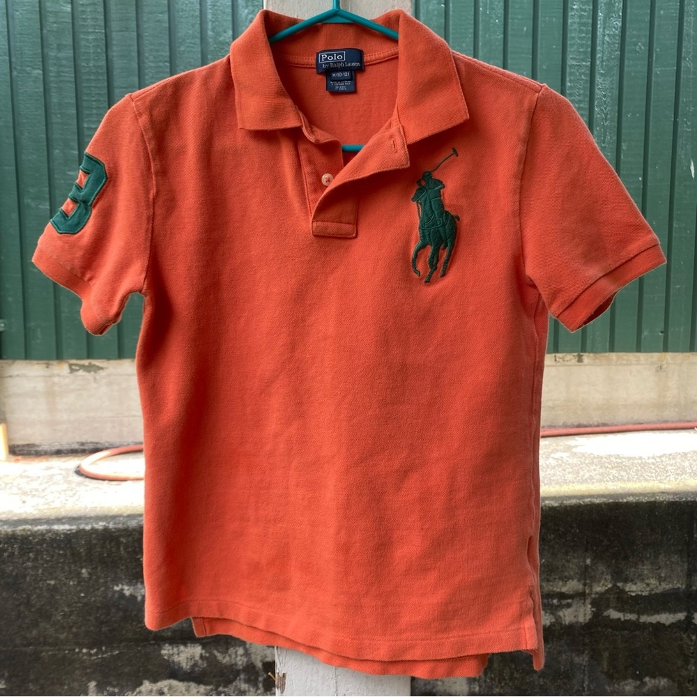 Polo Ralph Lauren Bright Orange Polo Shirt Boys 10-12